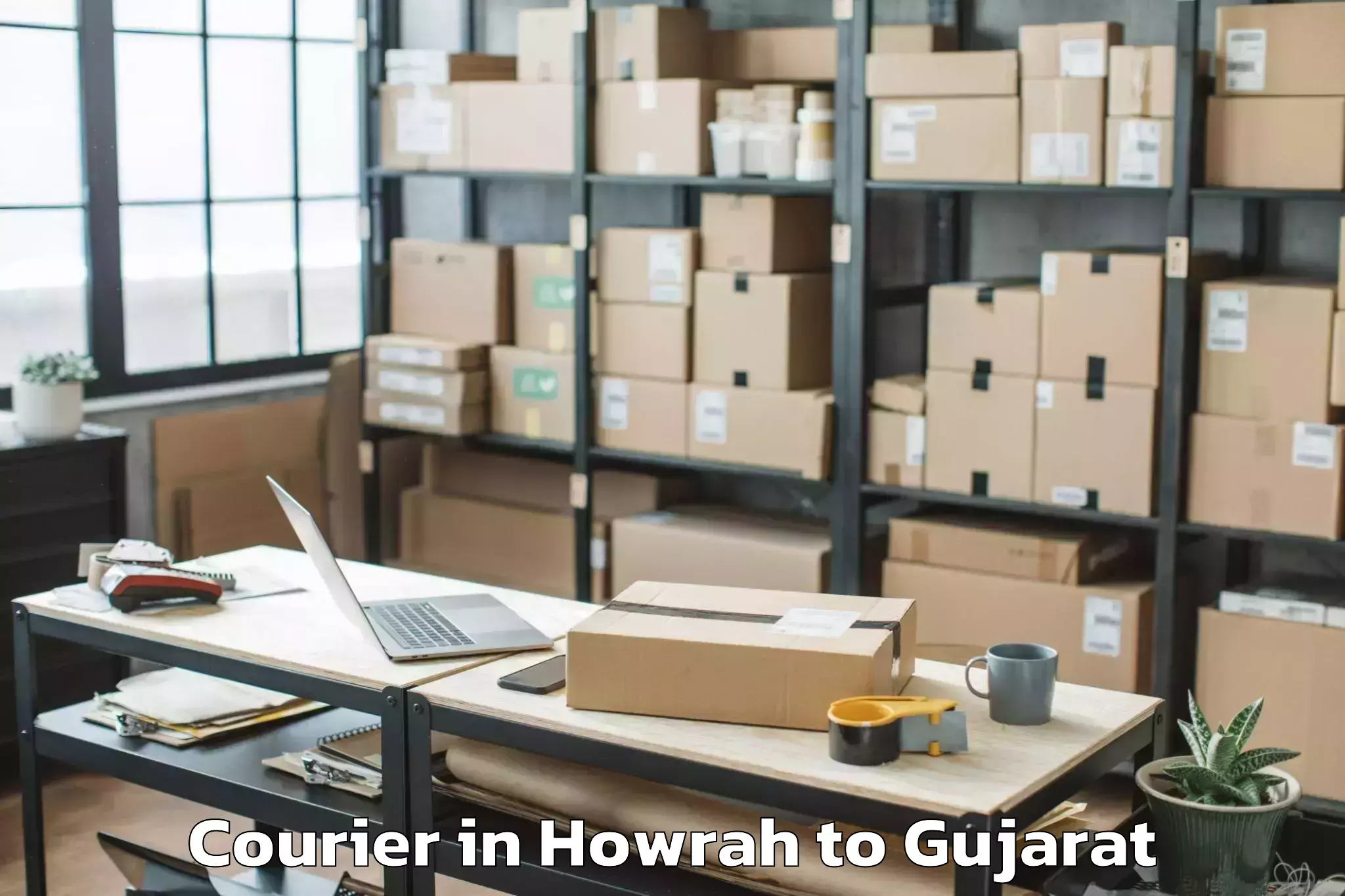 Top Howrah to Bavla Courier Available